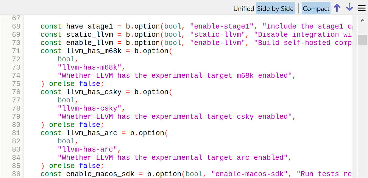 Syntax coloring for Zig.