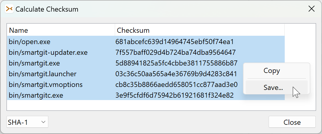 The Calculate Checksum feature has been improved.
