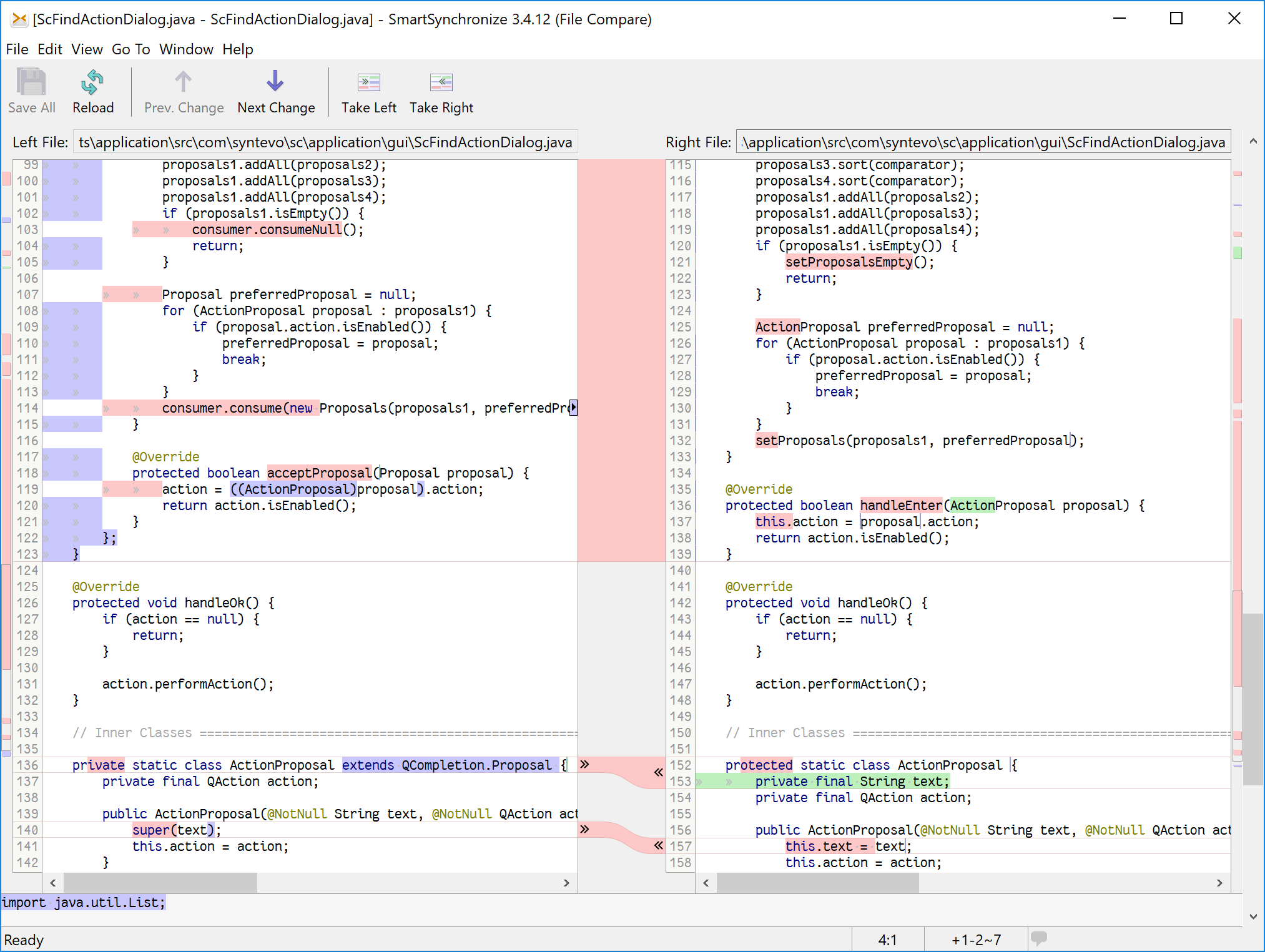 SmartSynchronize File Compare